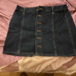 Classic Blue Denim Skirt